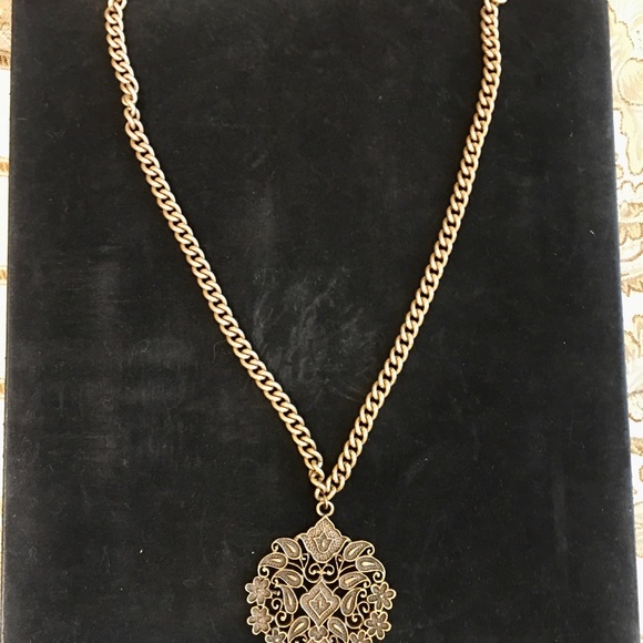 15" BRUSHED GOLD NECKLACE by EXPRESS - Picture 4 of 5